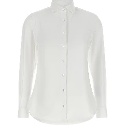White Polyamide Blouse
