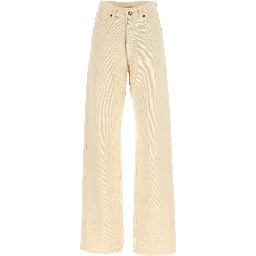Beige Cotton Jeans Denim