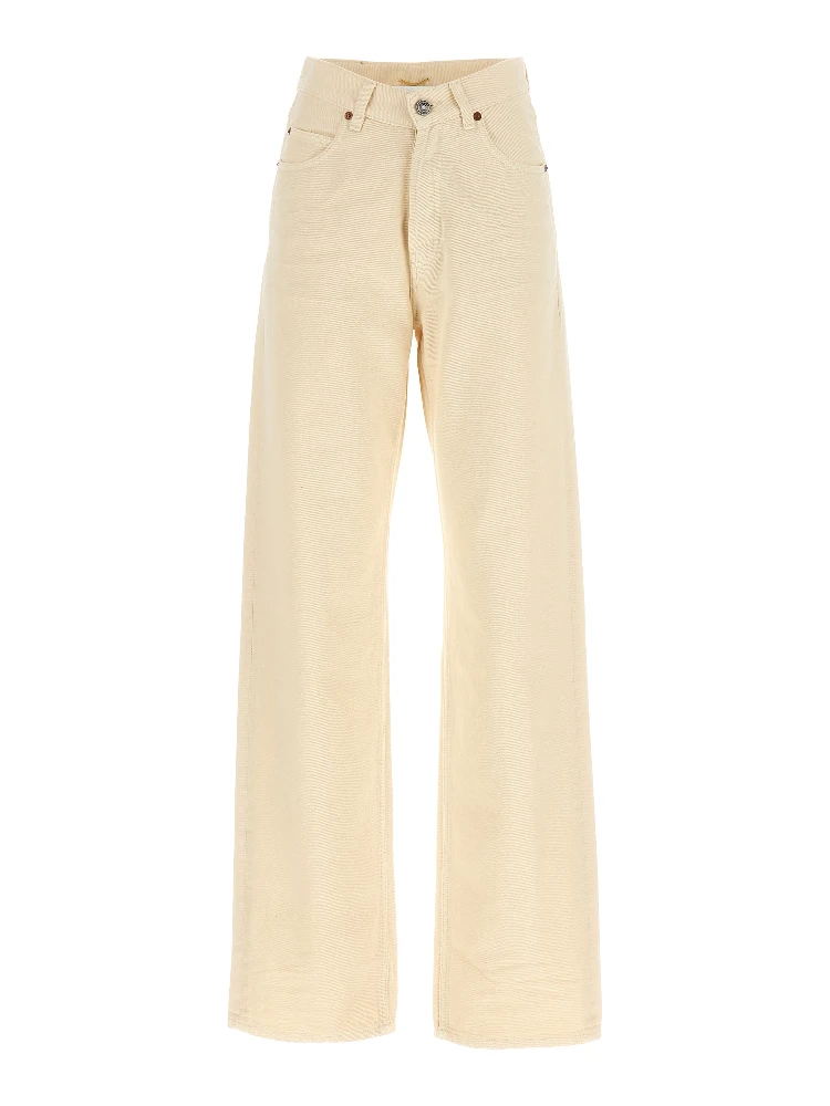 Beige Cotton Jeans Denim