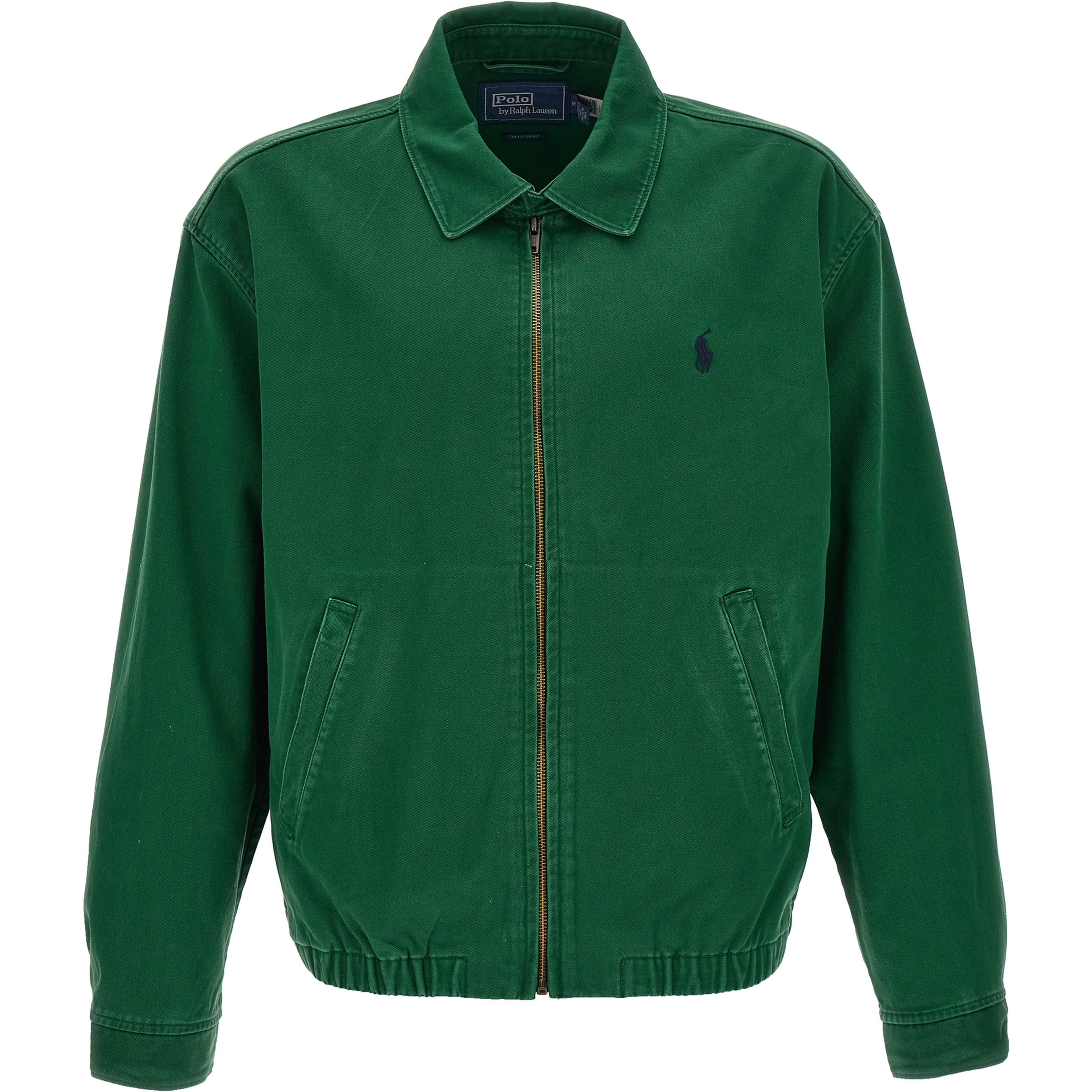 Bicolor Cotton Full-Length Jacket
