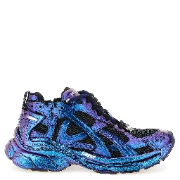 Blue Polyethylene Athletic Sneakers