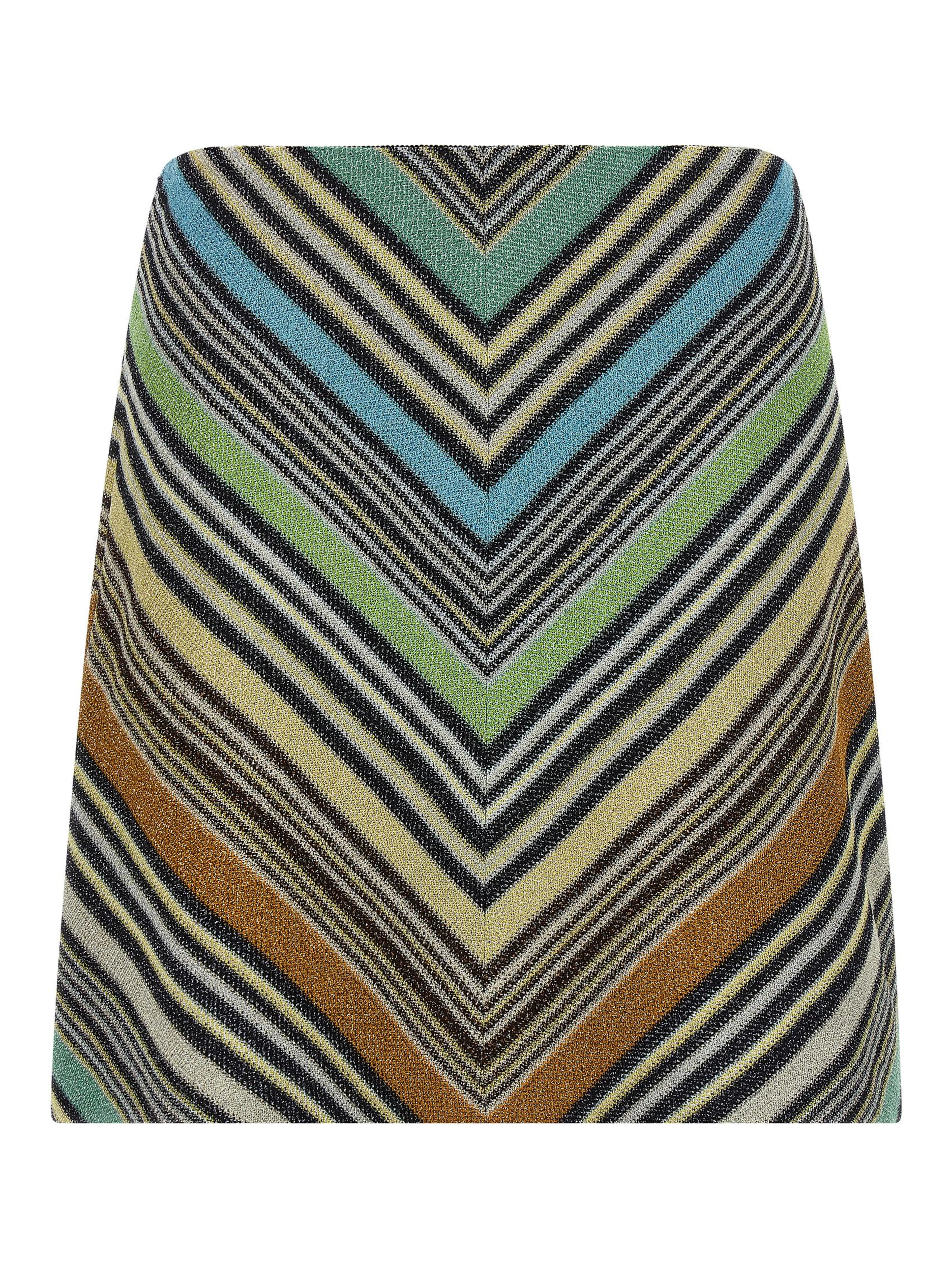 Multicolor Viscose Long Skirt