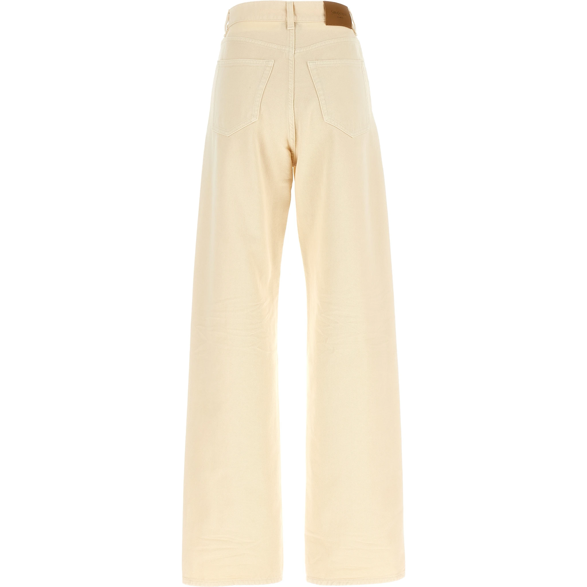 Beige Cotton Jeans Denim