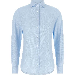 Blue Polyamide Blouse