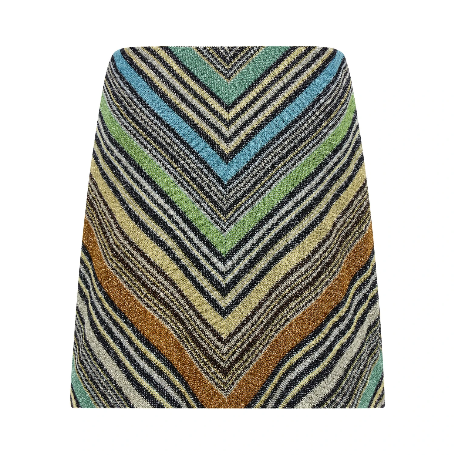 Multicolor Viscose Long Skirt