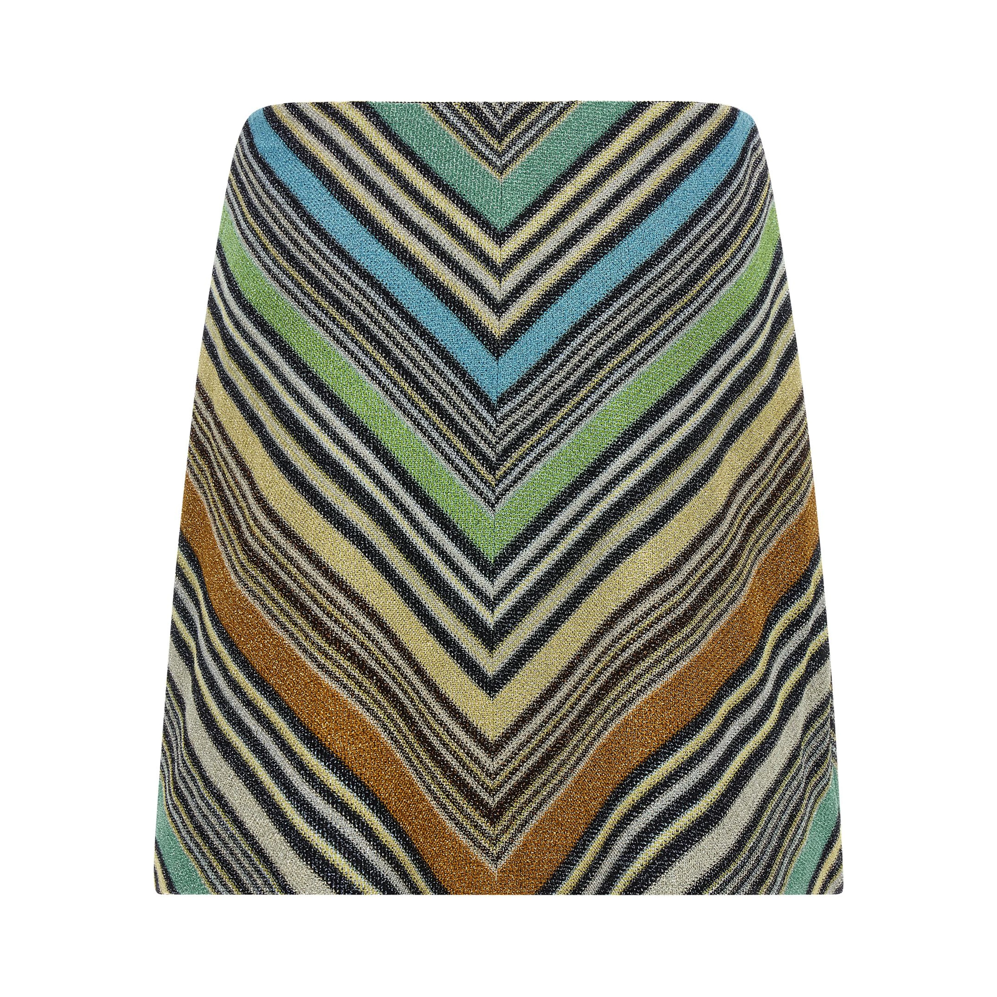 Multicolor Viscose Long Skirt