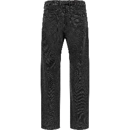 Gray Organic Cotton Straight-Leg Jeans