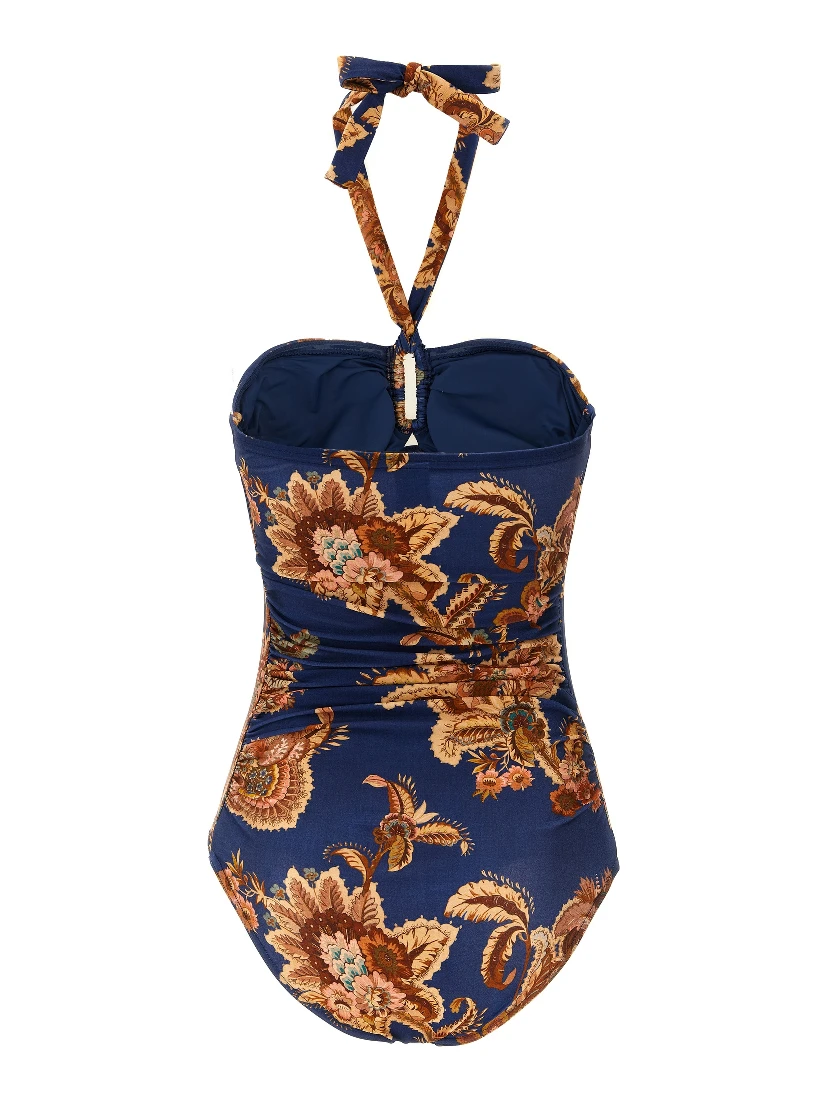 Multicolor Polyamide One-Piece Swimsuit