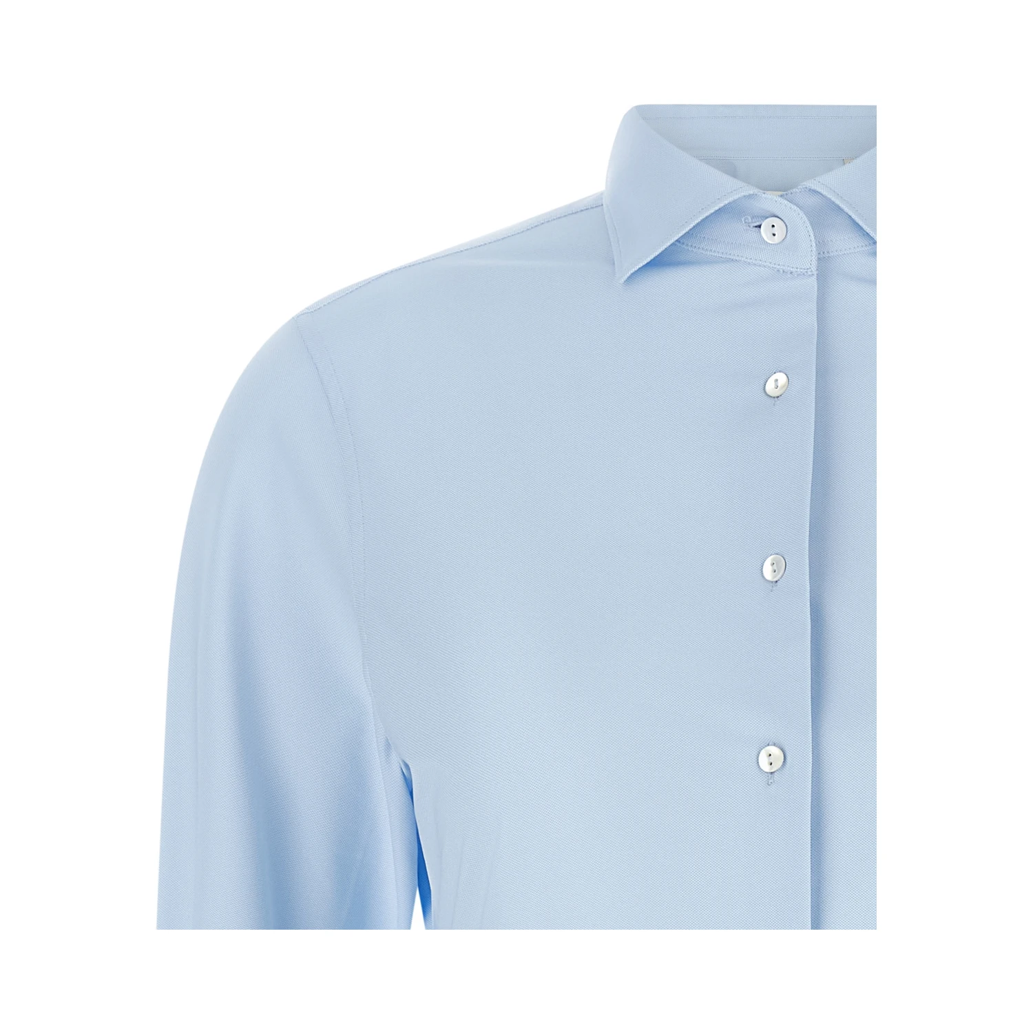 Blue Polyamide Blouse