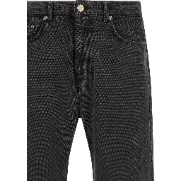 Gray Organic Cotton Straight-Leg Jeans