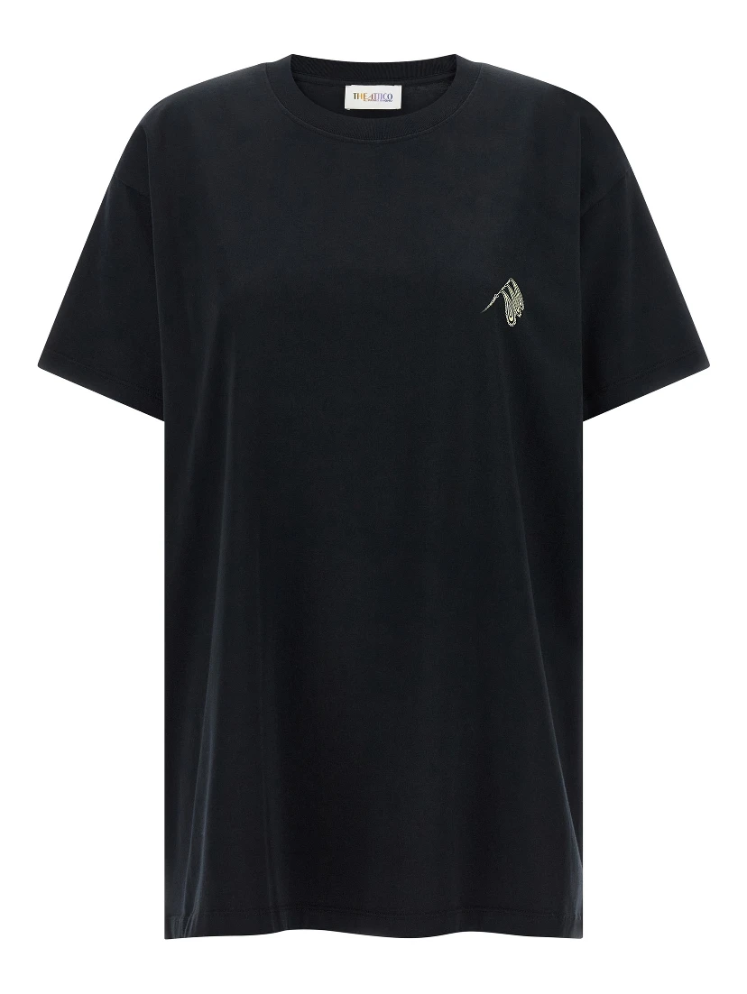 Black Cotton T-Shirt