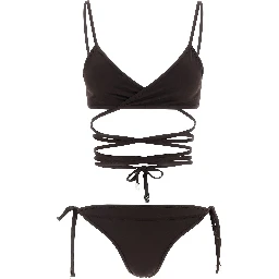 Brown Polyamide Bikini