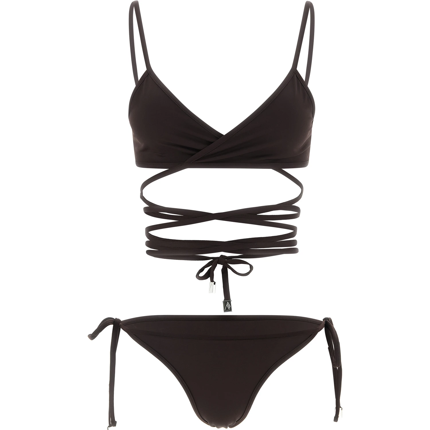 Brown Polyamide Bikini