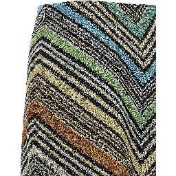Multicolor Viscose Long Skirt