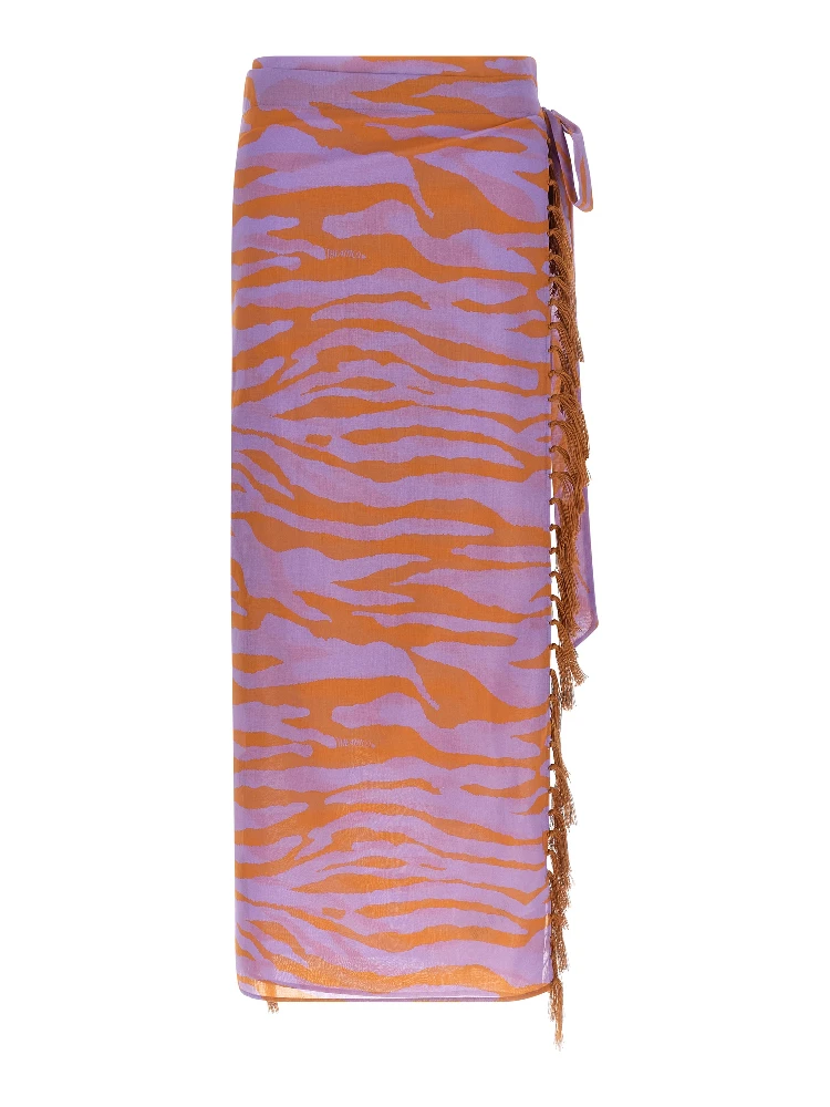 Purple Cotton Skirt