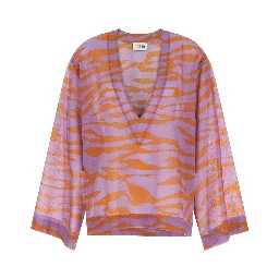 Purple Cotton Blouse