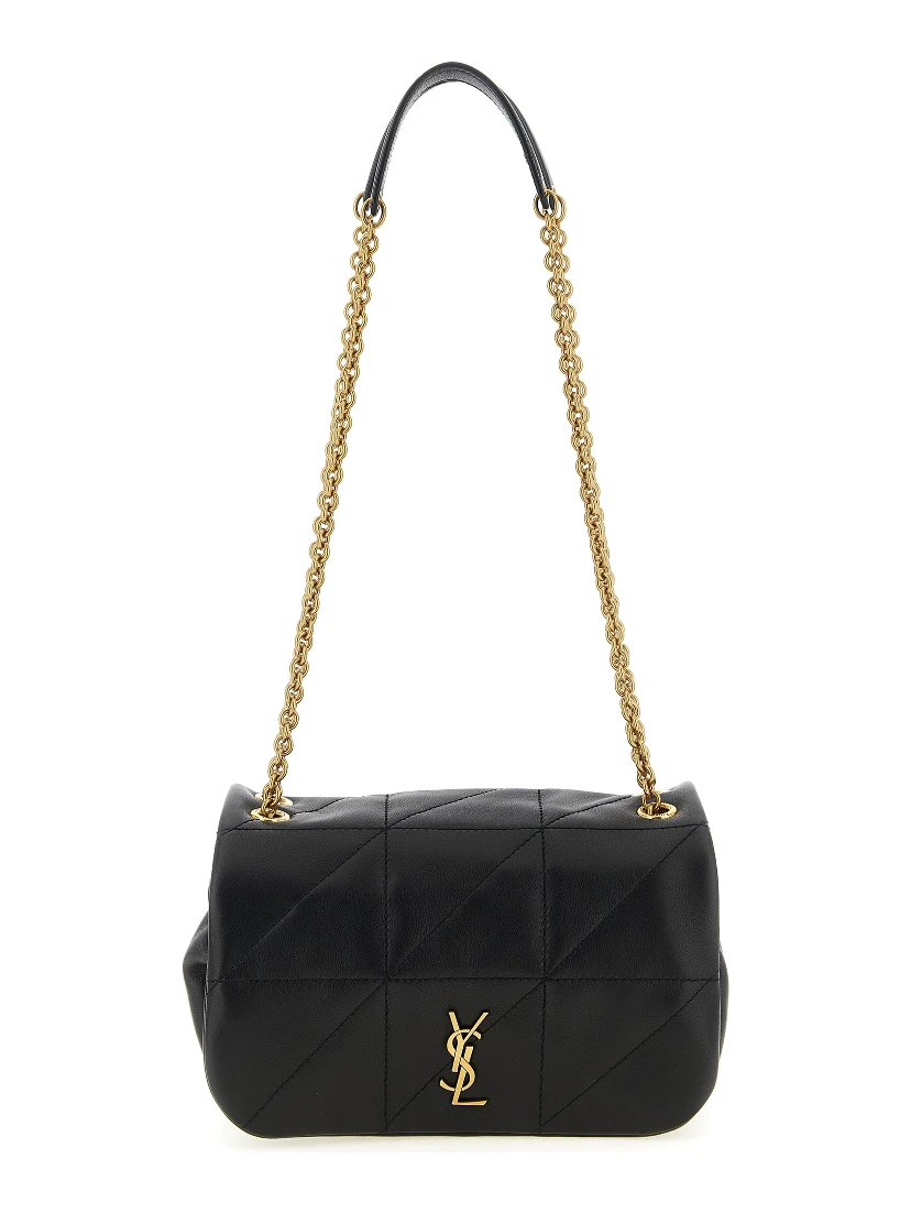 Black Lamb Leather Shoulder Bag