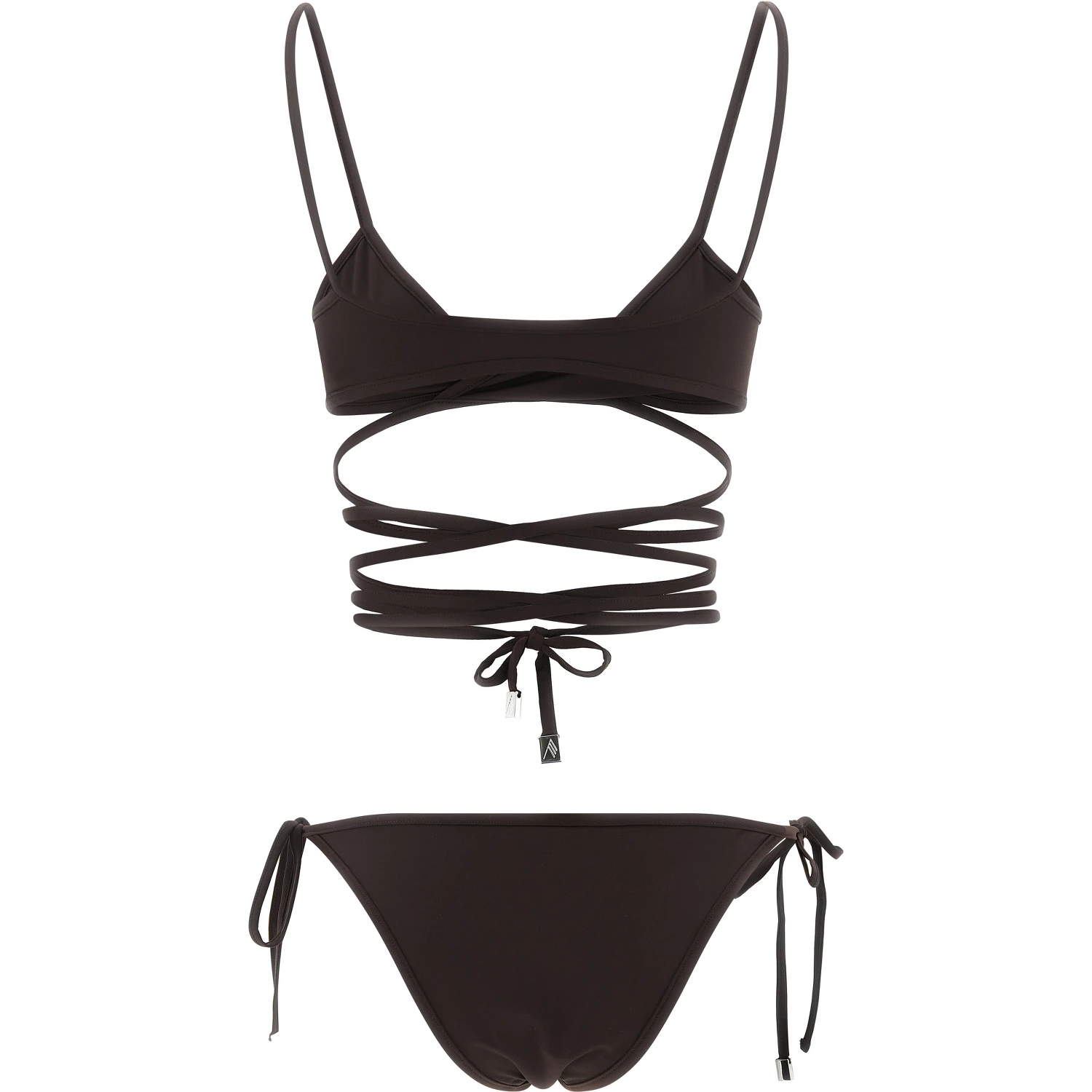 Brown Polyamide Bikini