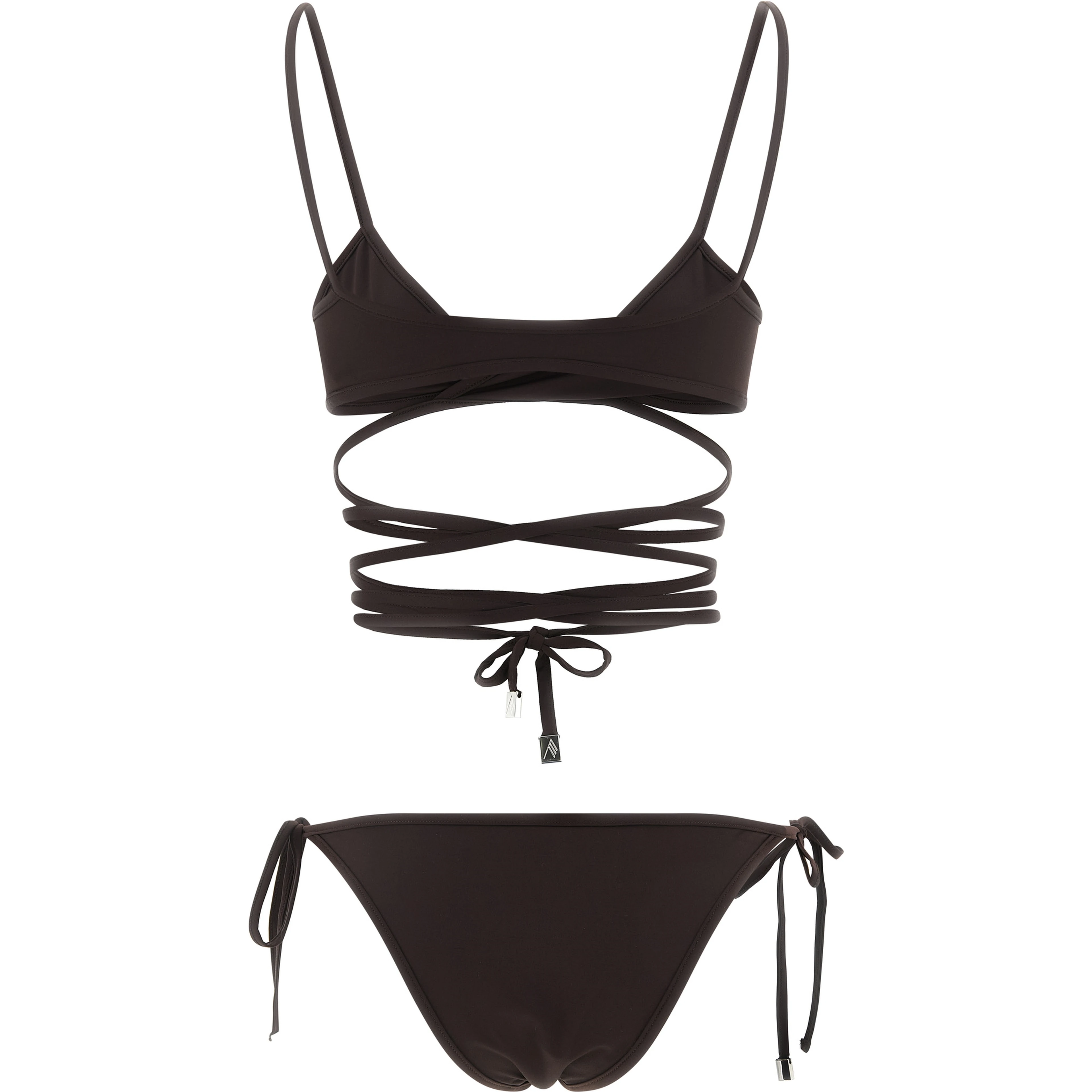 Brown Polyamide Bikini
