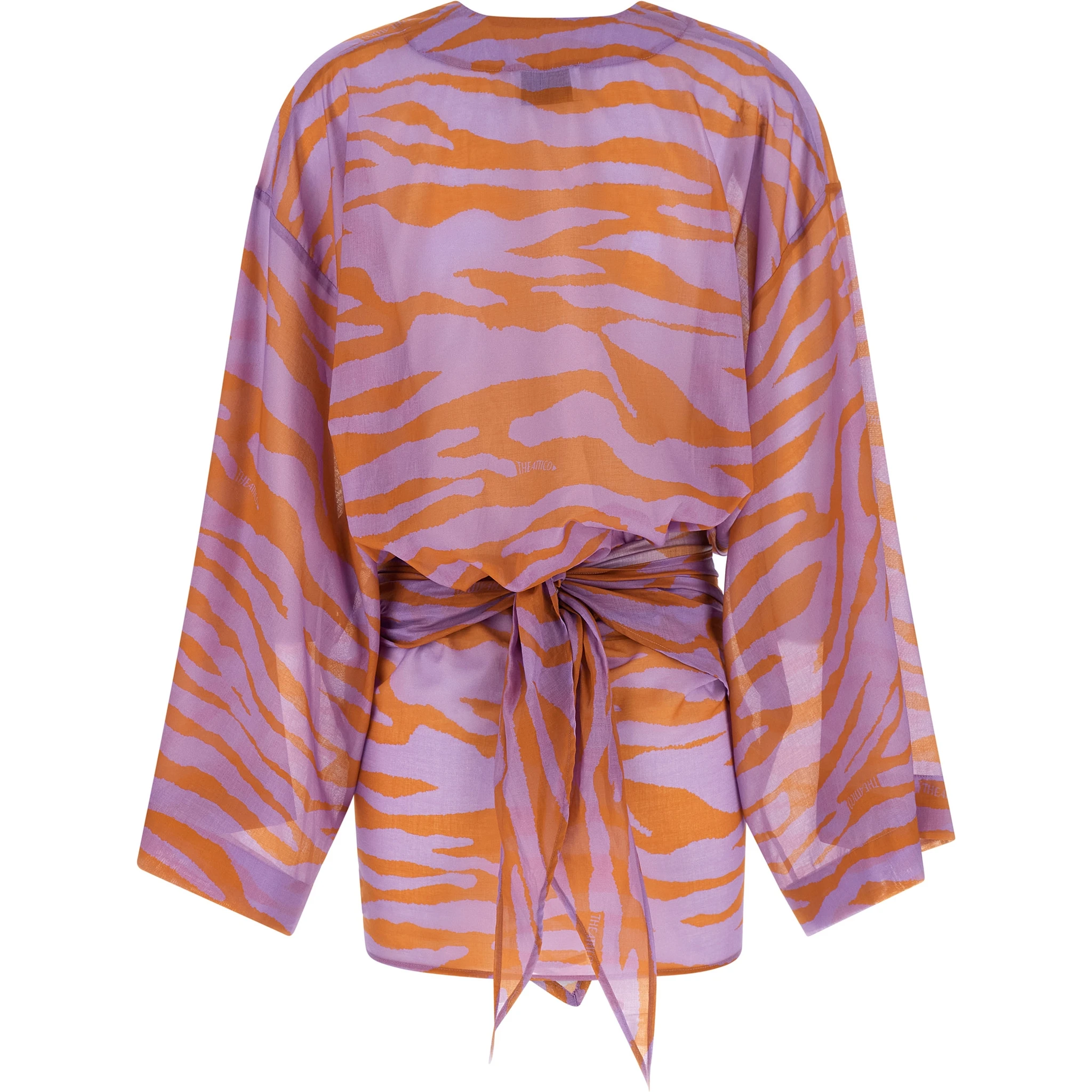 Purple Cotton Short Dress