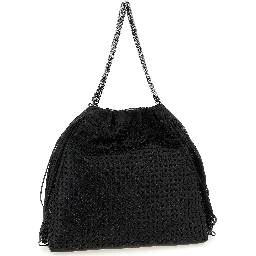 Black Polyamide Shoulder Bag