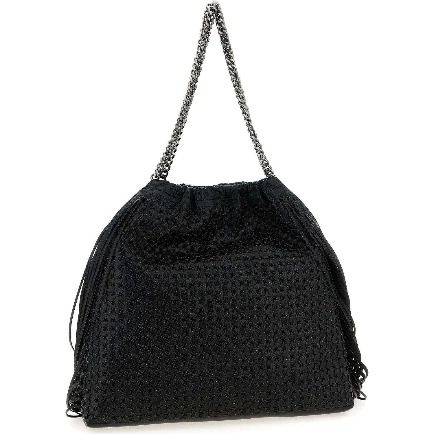Black Polyamide Shoulder Bag