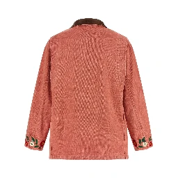 Multicolor Cotton Full-Length Jacket