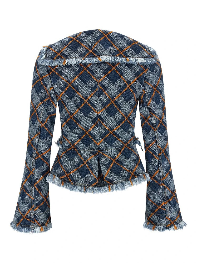 Blue Cotton Blazer