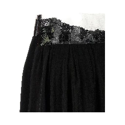 Black Copper Mini Skirt