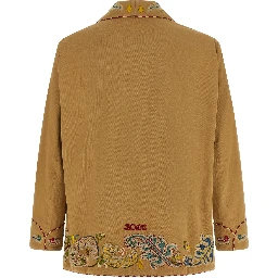 Beige Cotton Blazer