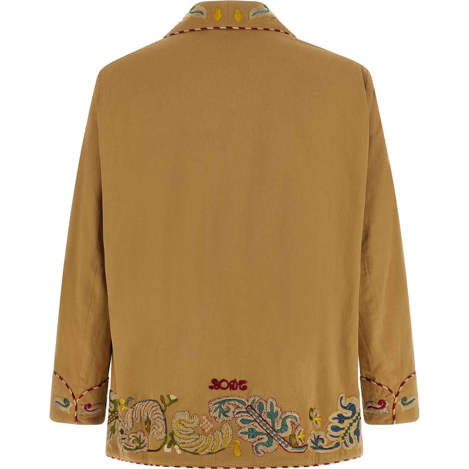 Beige Cotton Blazer