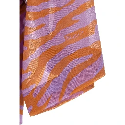 Purple Cotton Short Dress