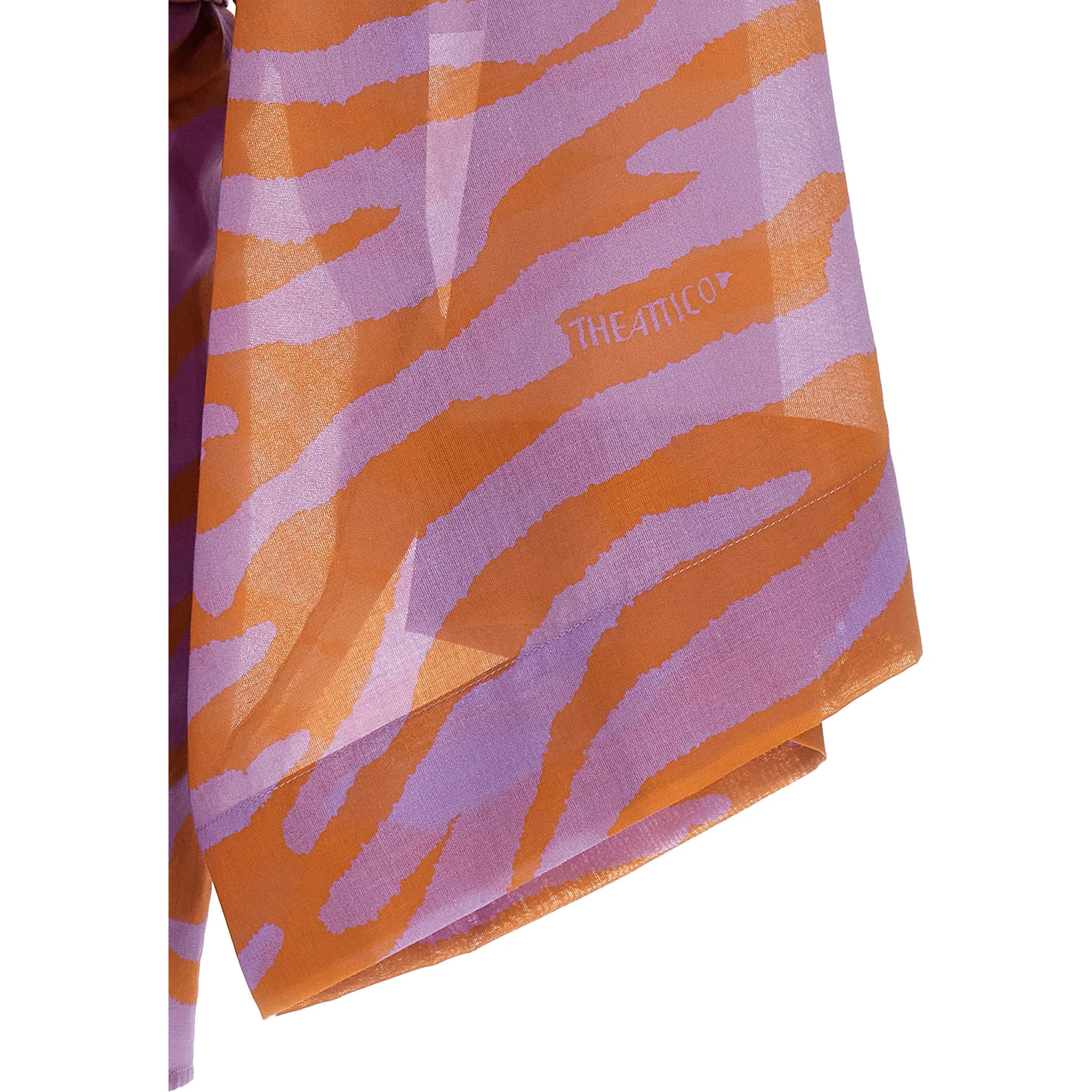 Purple Cotton Short Dress