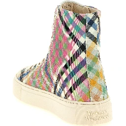 Multicolor Cotton High Top Sneakers