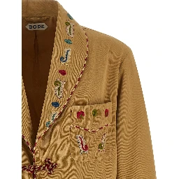 Beige Cotton Blazer