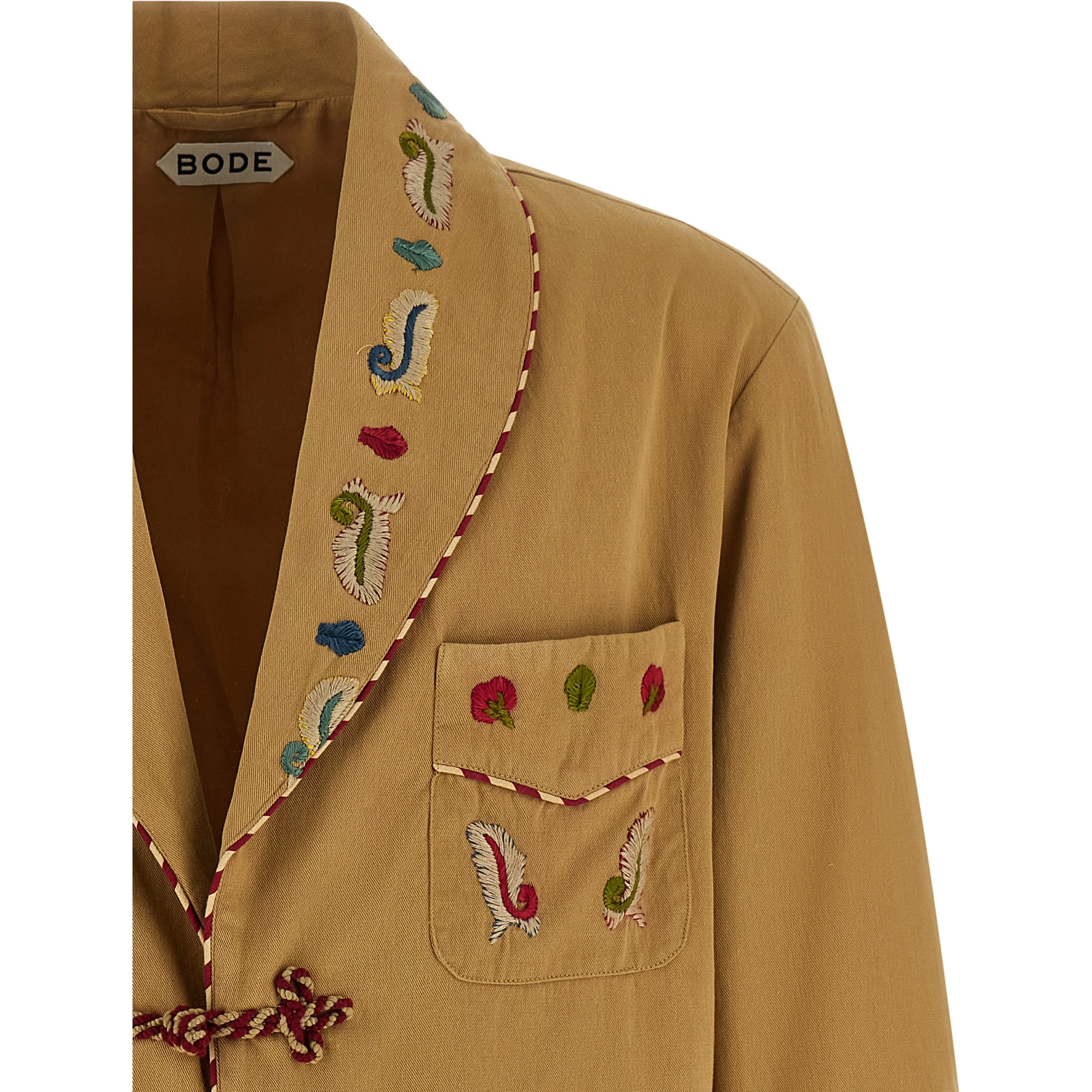 Beige Cotton Blazer