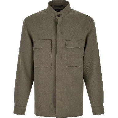 Gray Linen Blouse