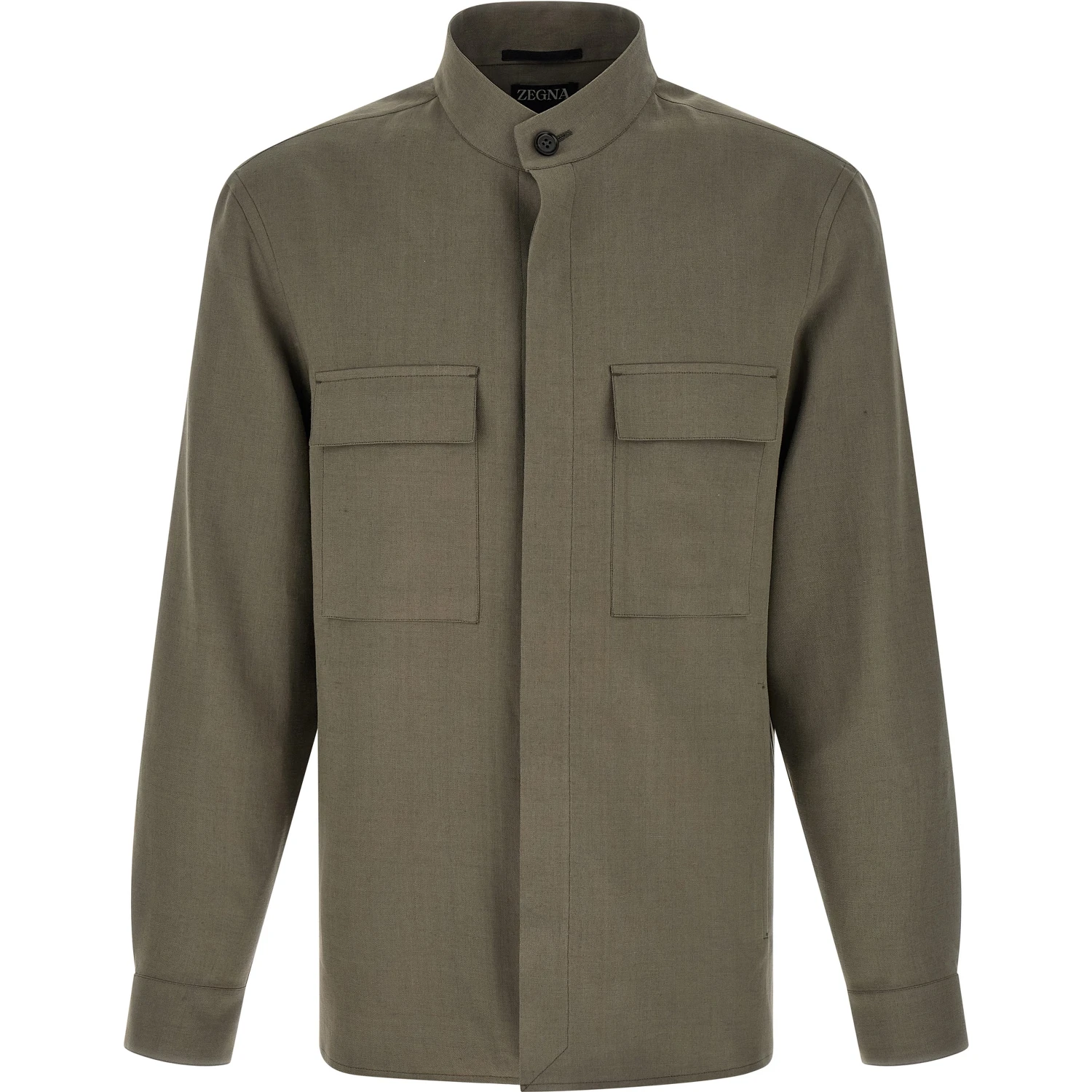 Gray Linen Blouse