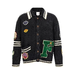 Black Cotton Cardigan