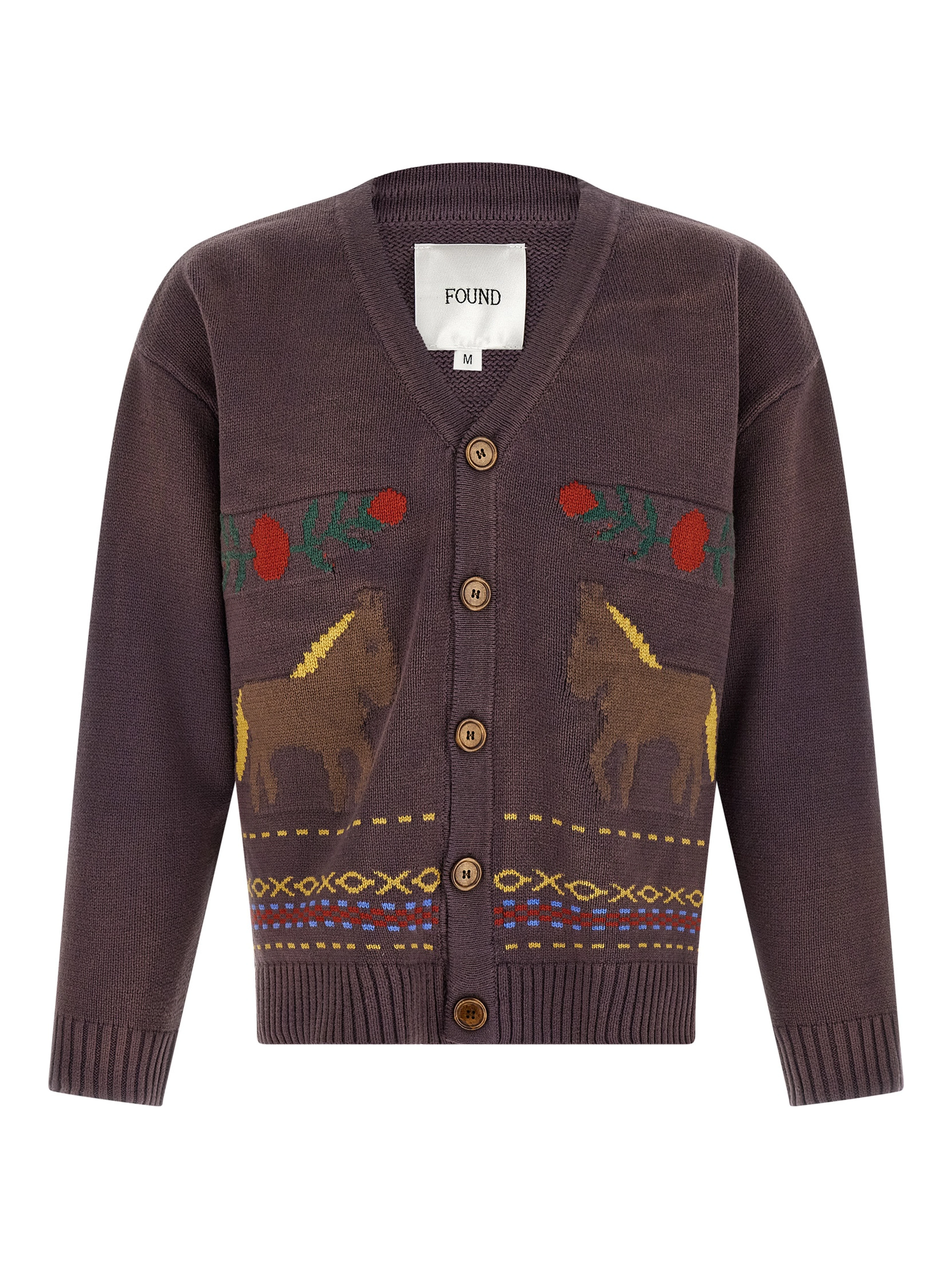 Brown Cotton Cardigan