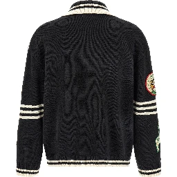 Black Cotton Cardigan