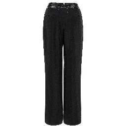 Black Copper Casual Pants