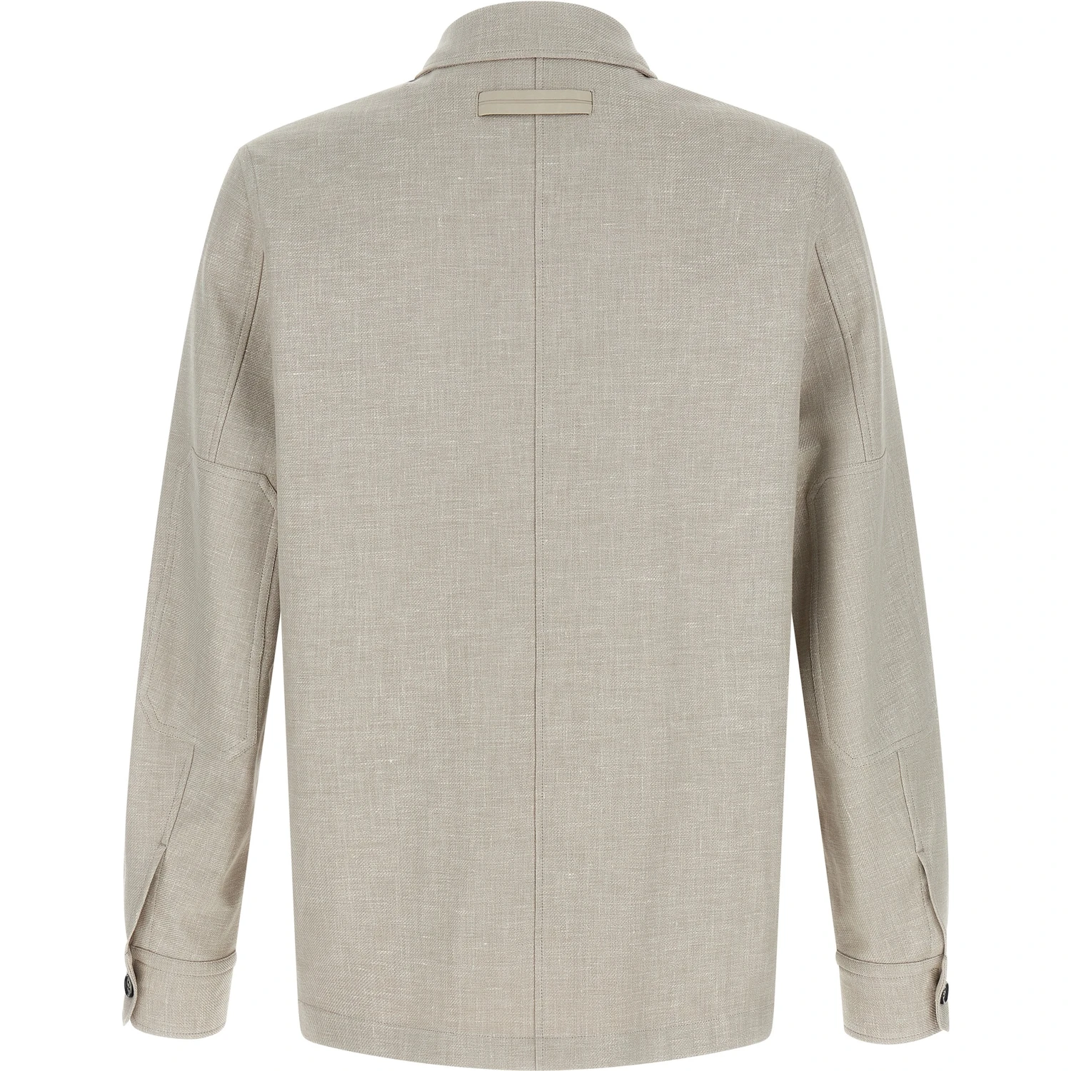 Gray Linen Blouse