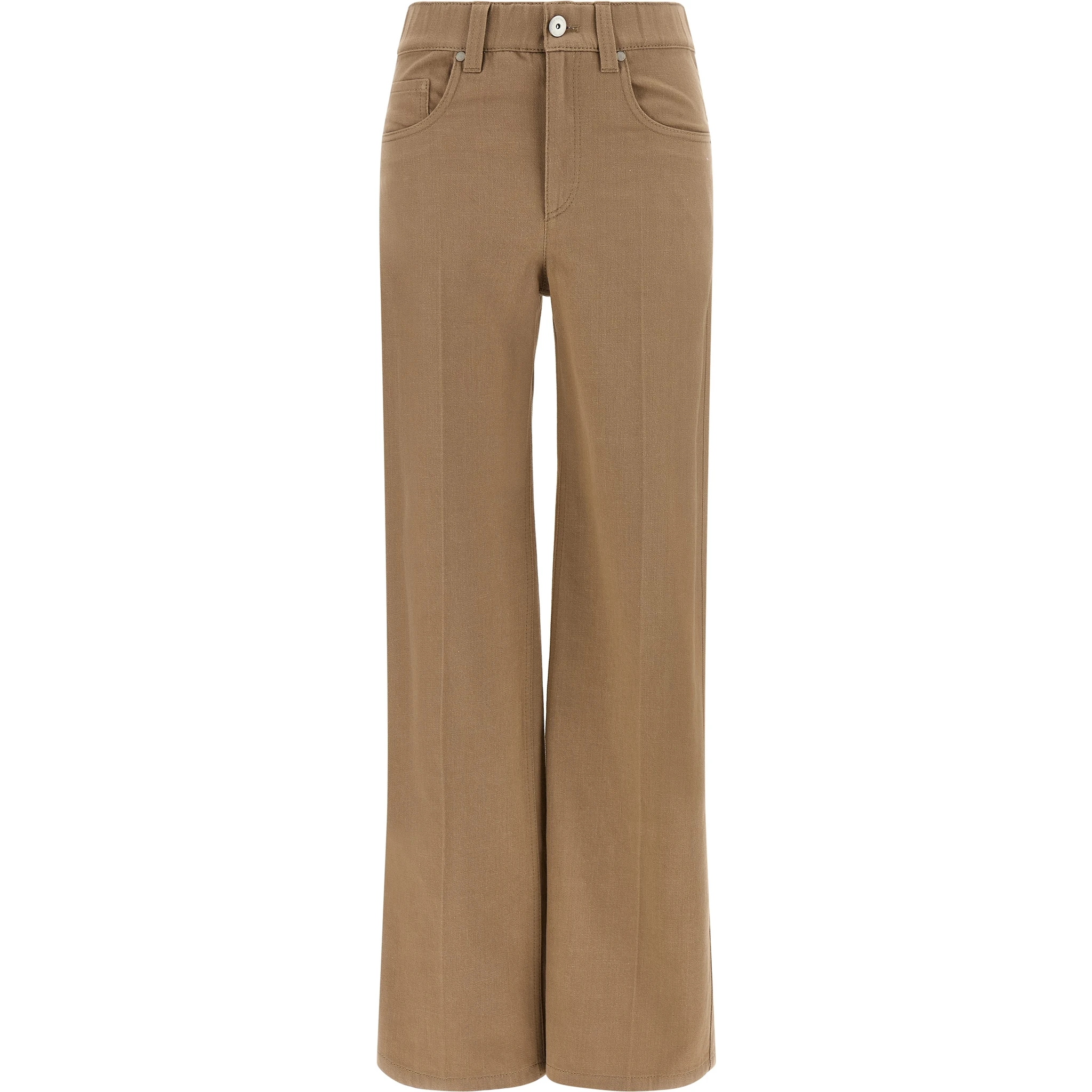 Beige Cotton Jeans Denim