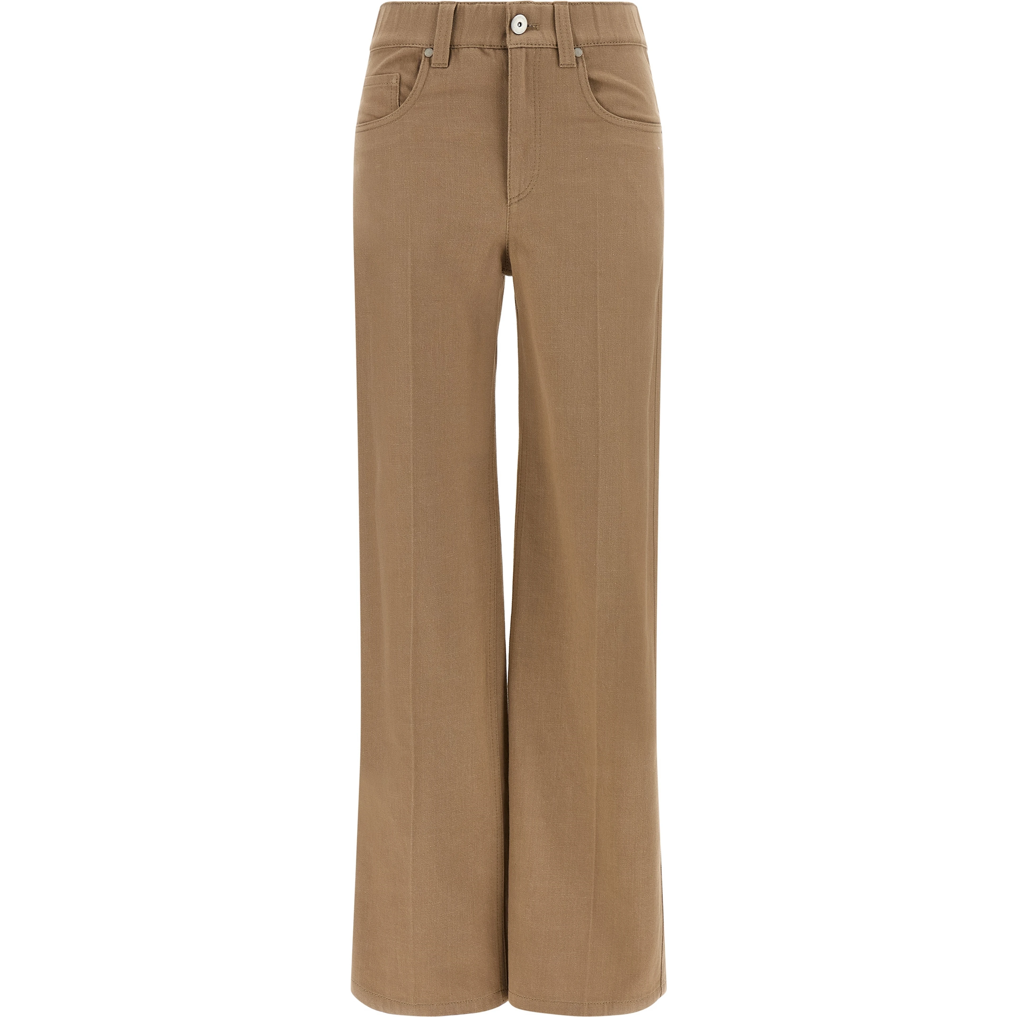 Beige Cotton Jeans Denim