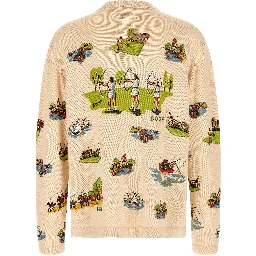 Multicolor Merino Wool Cardigan