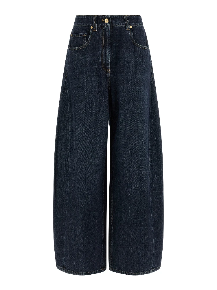 Blue Cotton Jeans Denim