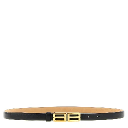 Black Leather Regular Belt