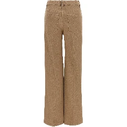 Beige Cotton Jeans Denim