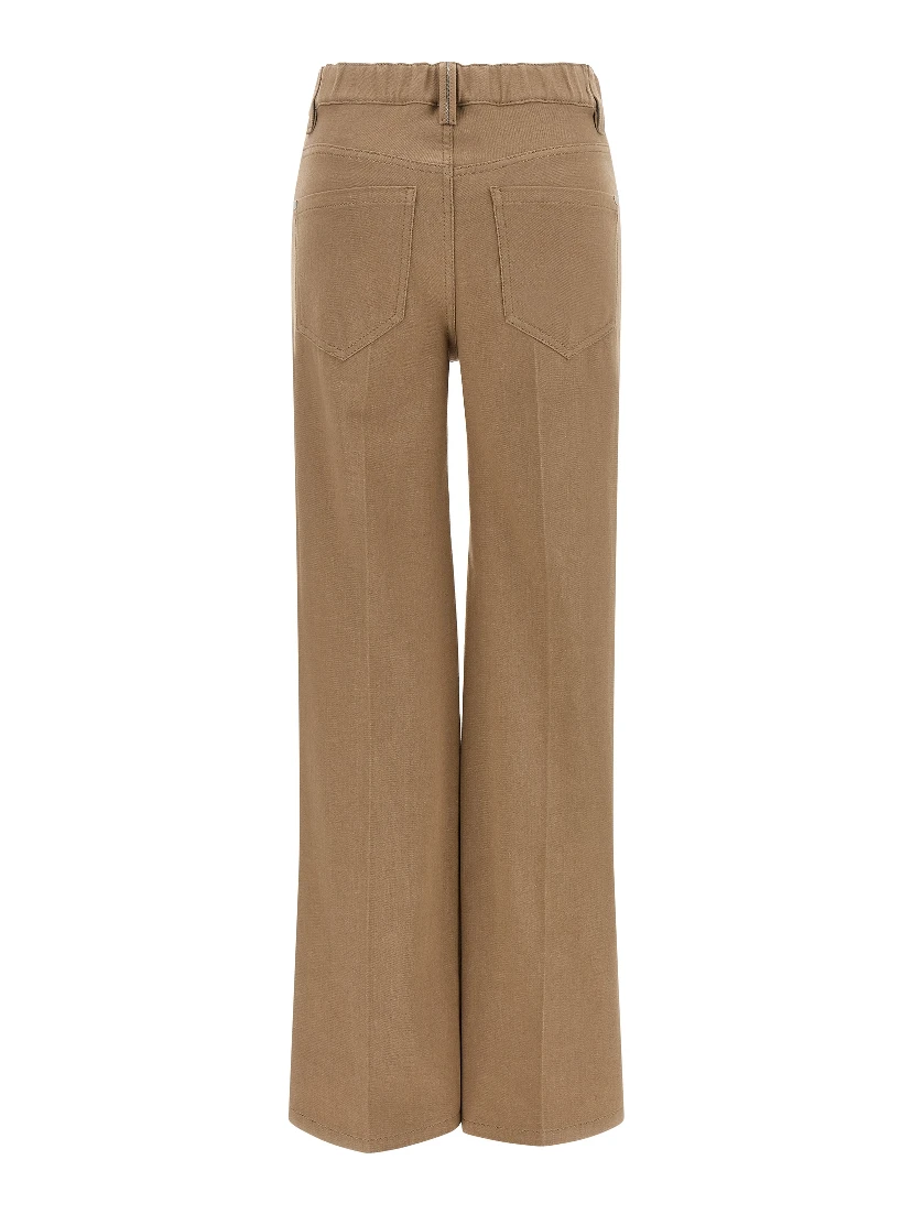Beige Cotton Jeans Denim